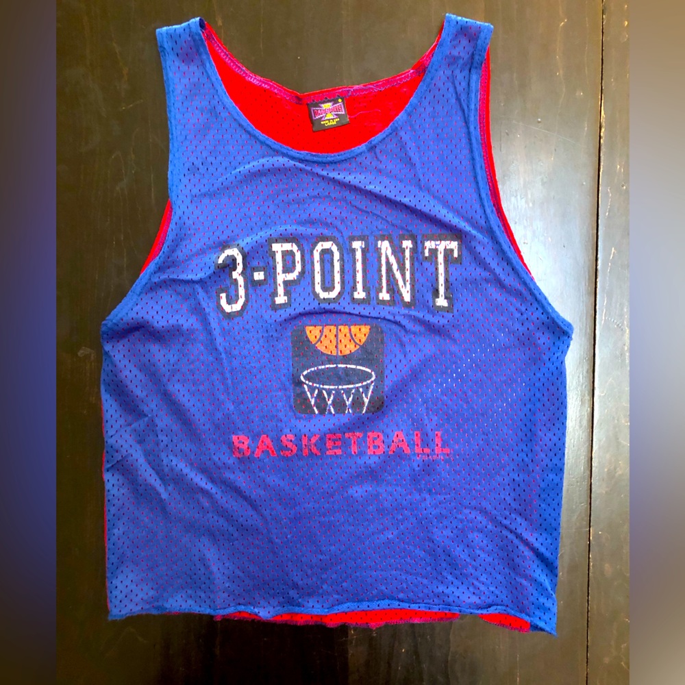Vintage OasiSport 3 Point Basketball Jersey, Youth Size L